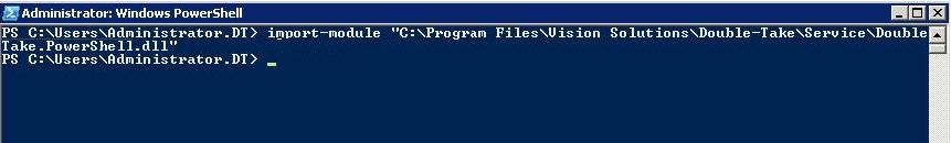 Importing The Double-Take PowerShell Module