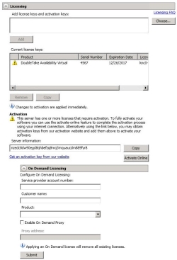 Server licensing